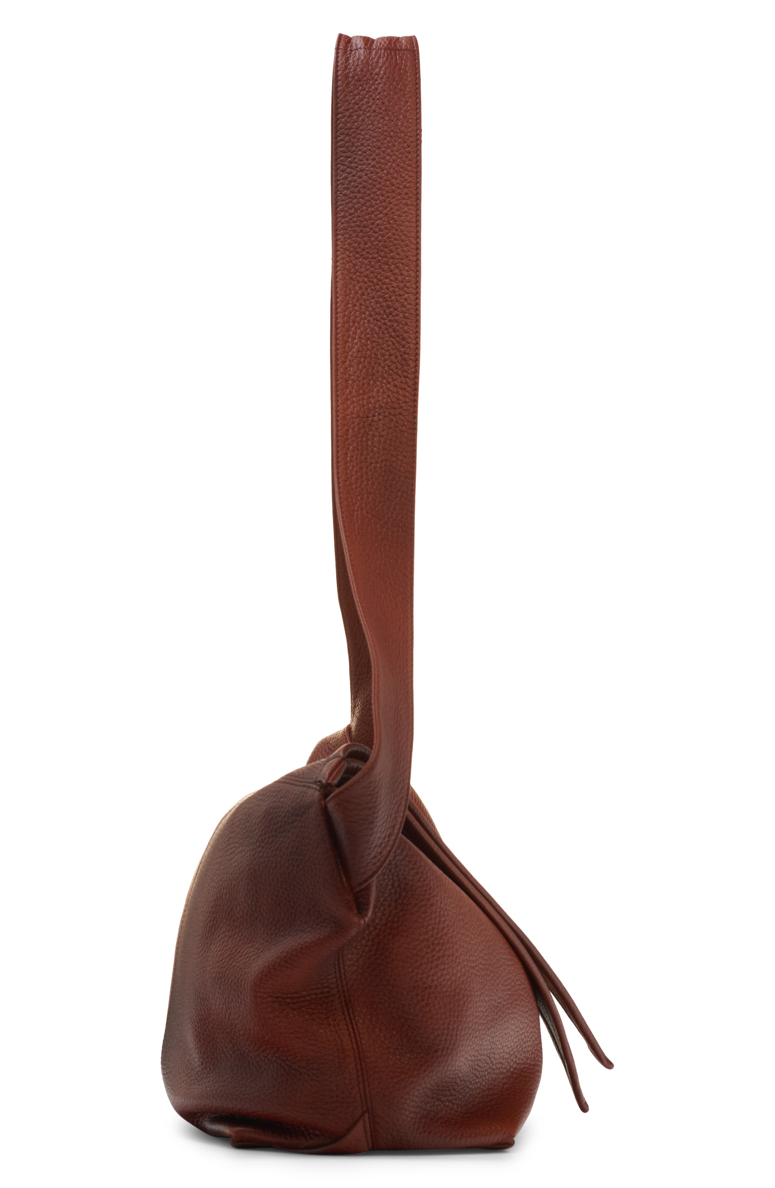 Bottega Veneta Sawyer Taurillon Leather Hobo Bag, Alternate, color, Brown