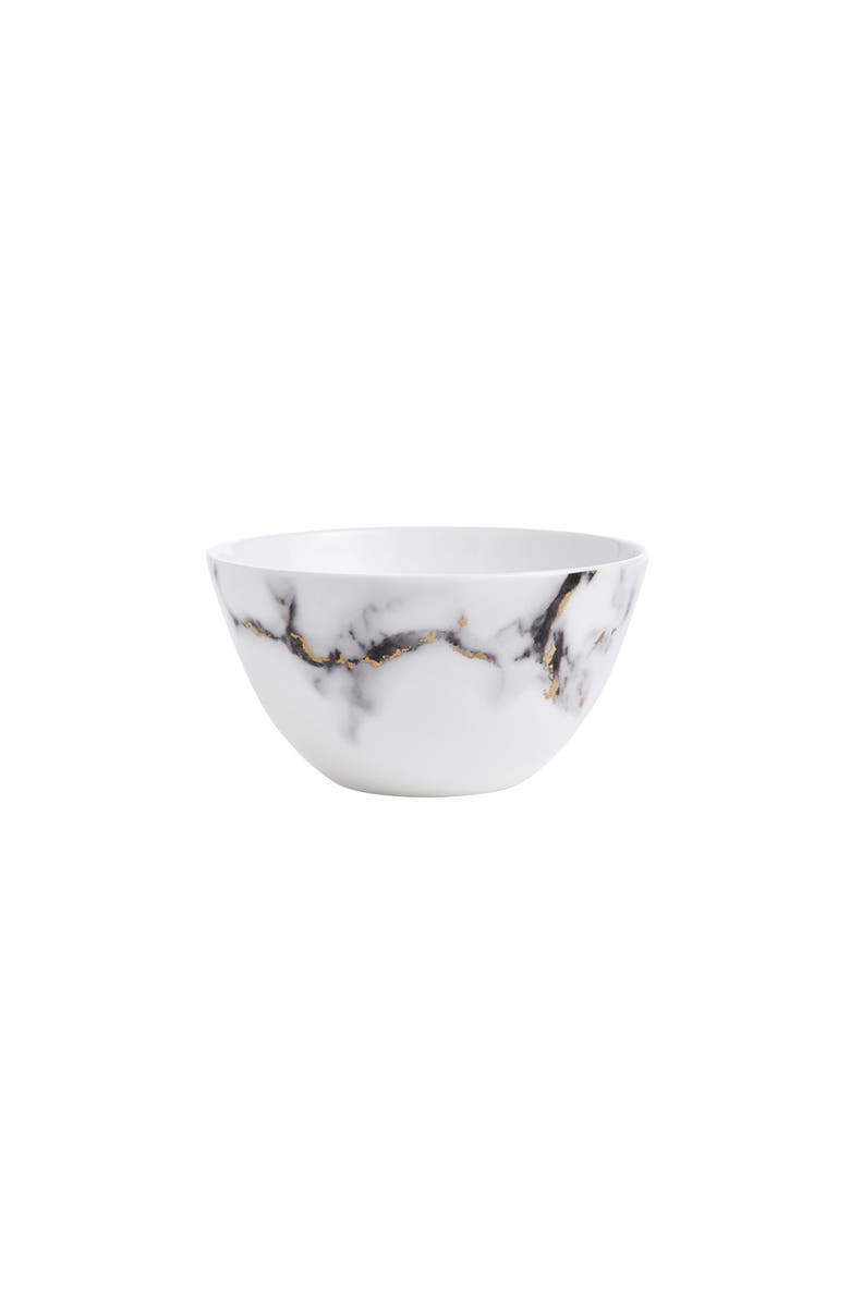 Prouna Marble Venice Fog Cereal / All Purpose Bowl, Main, color, White