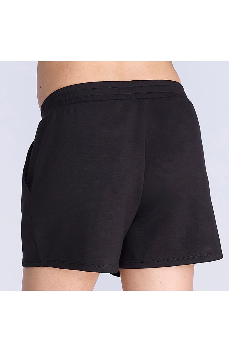 MOTHERHOOD MATERNITY Smocked Waist Short, Alternate, color, Black