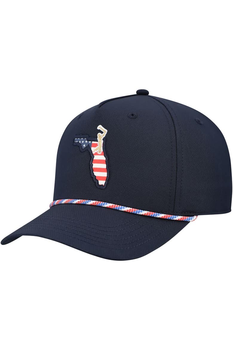 Men's Ahead  Navy THE PLAYERS Americana Alto Rope Adjustable Hat, Alternate, color, Navy