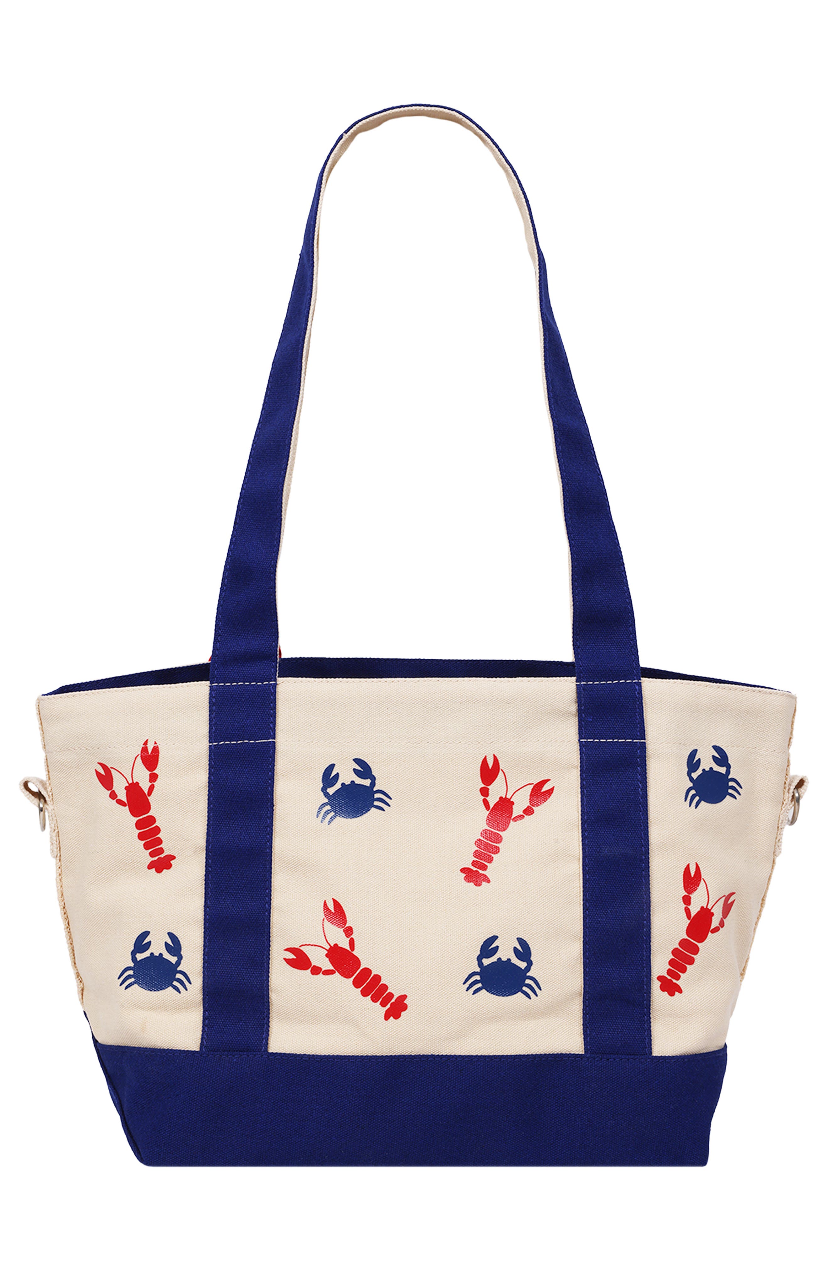 C & C California Lobster & Crab Tote Bag, Alternate, color, Navy