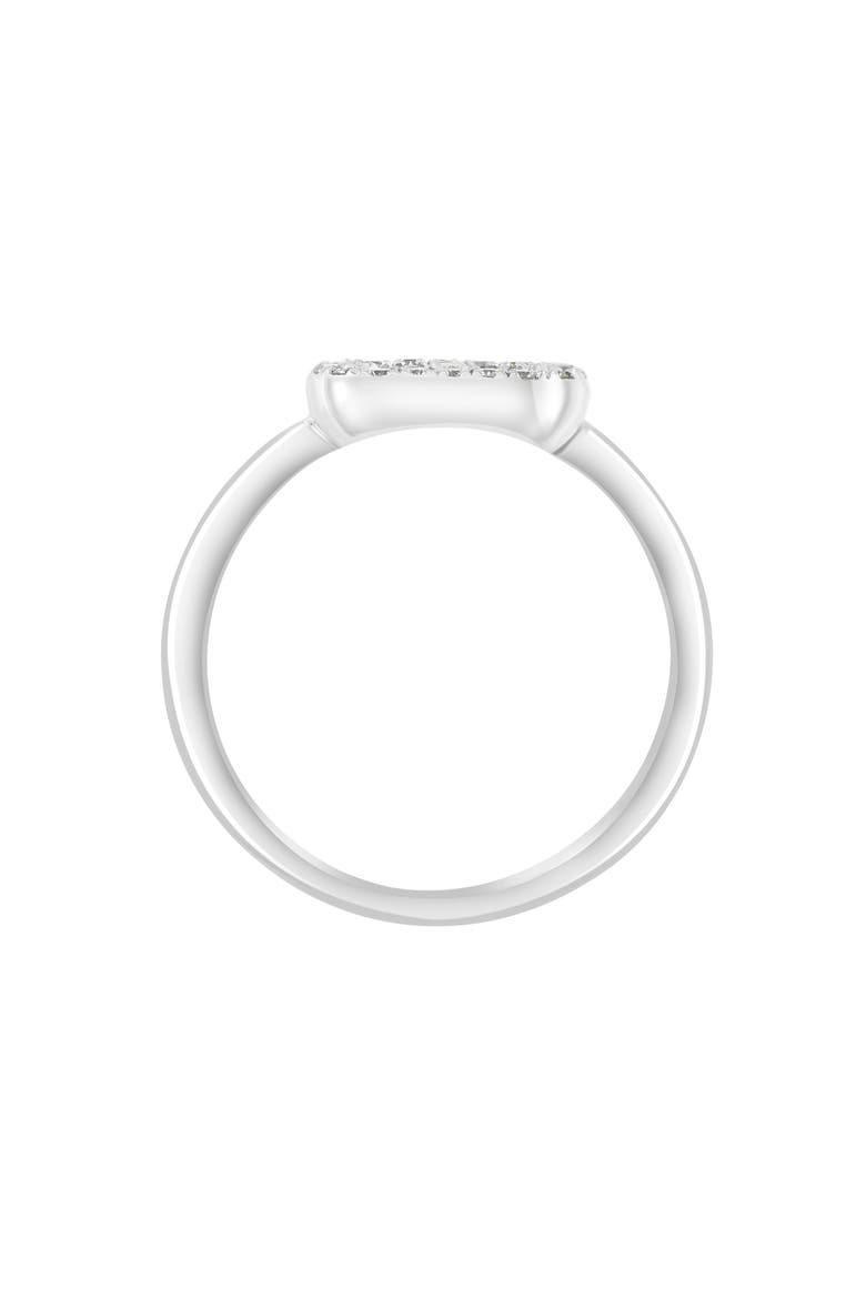 Sterling Silver Diamond Ring - 0.14 ctw, Alternate, color, SILVER