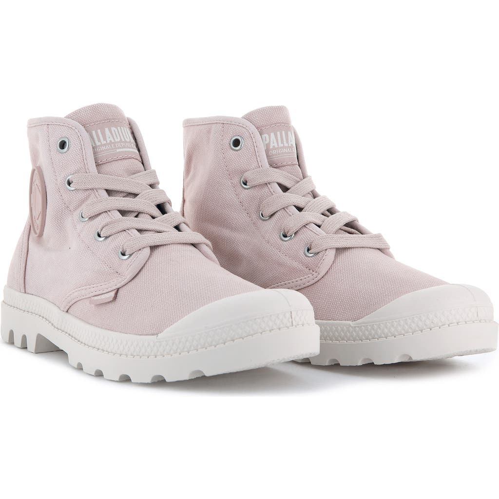 Palladium Pampa Hi Bootie In Rose Smoke/rose