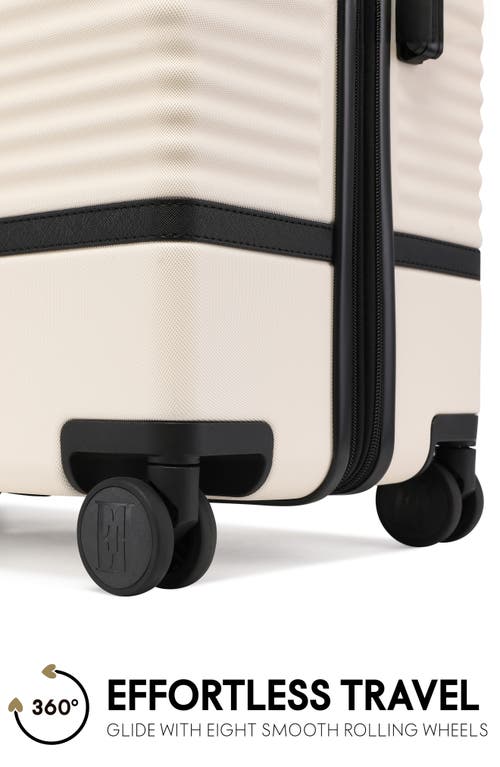Elle Bville 3 Piece Expandable Retro Spinner Luggage Set In Gold