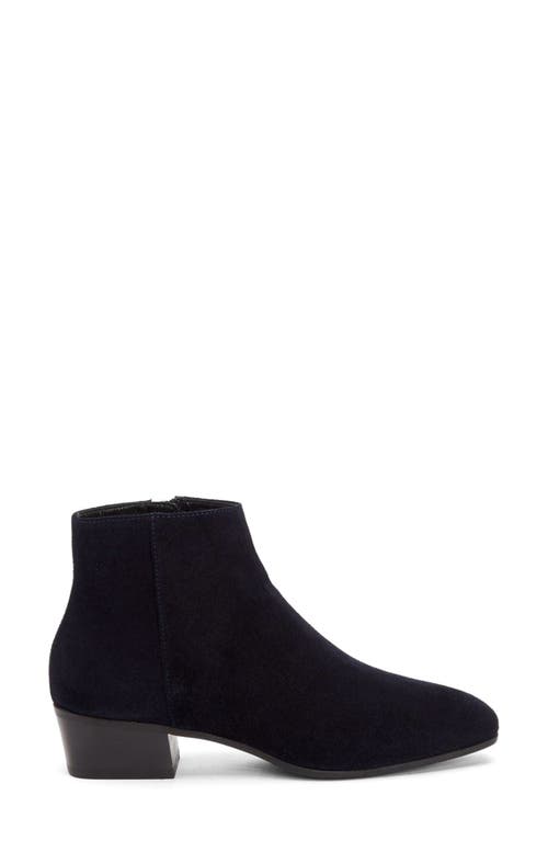 Aquatalia Reeta Suede Ankle Booties In Navy