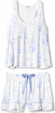 PJ Salvage Parisian Dreams Jersey Short Pajamas