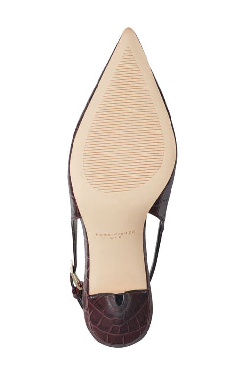 Marc Fisher Ltd Dorie Slingback Pointed Toe Pump In Brown