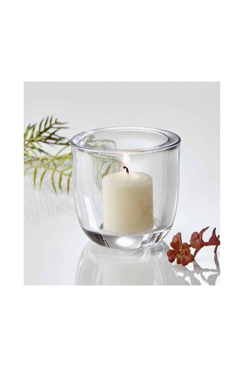 Chapel Mini Pillar Ivory Candles Set of 4 Unscented, Alternate, color, Beige