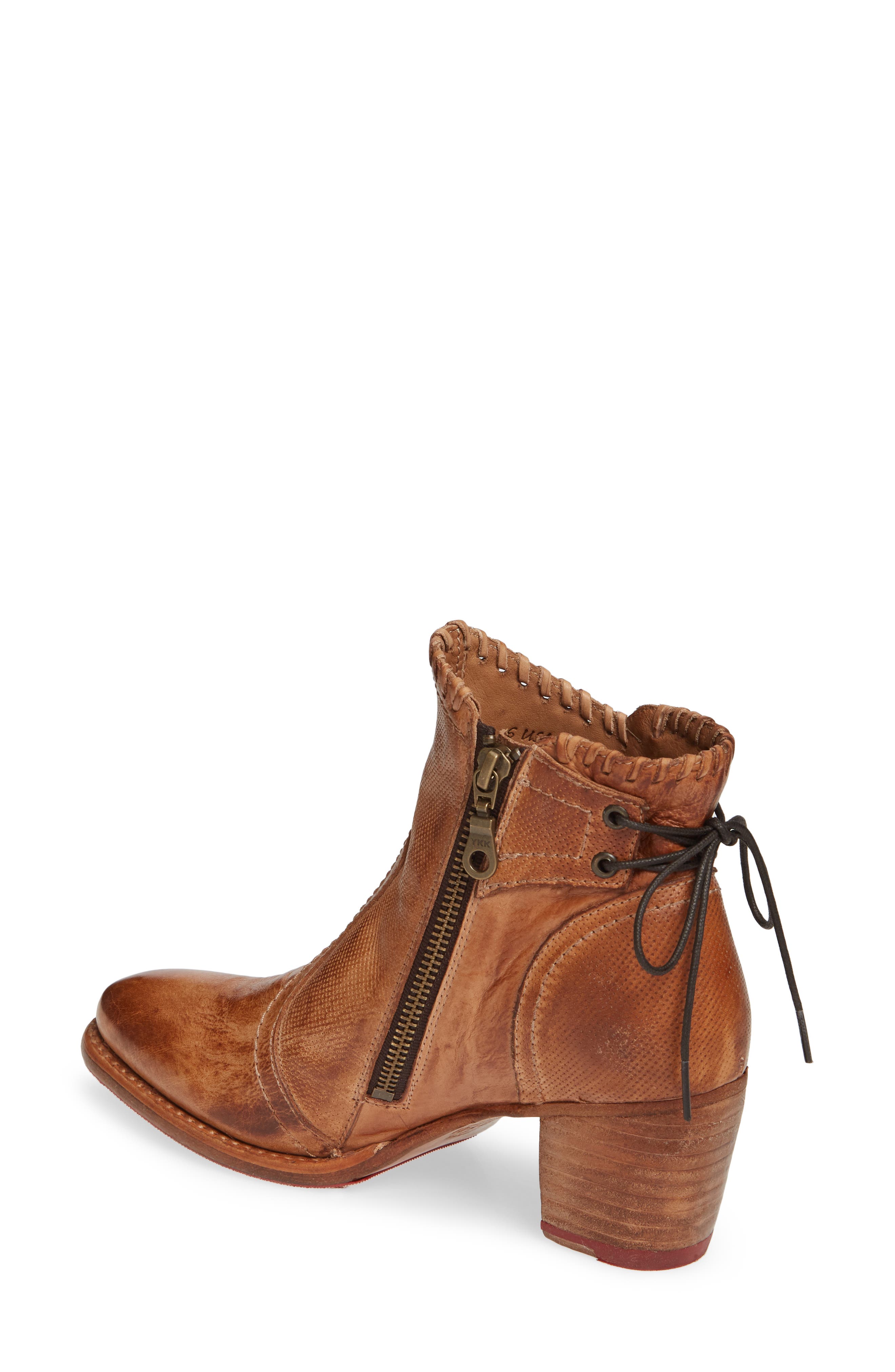 Bia Lace-Up Bootie, Alternate, color, TAN DIP DYE