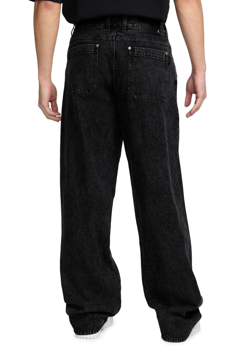 Jordan Air Jordan Loose Fit Jeans, Alternate, color, 010 Black