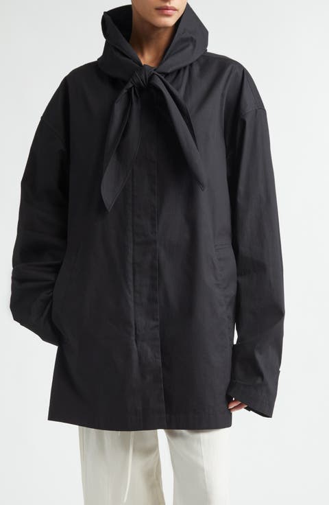 Technical Cotton Scarf Jacket