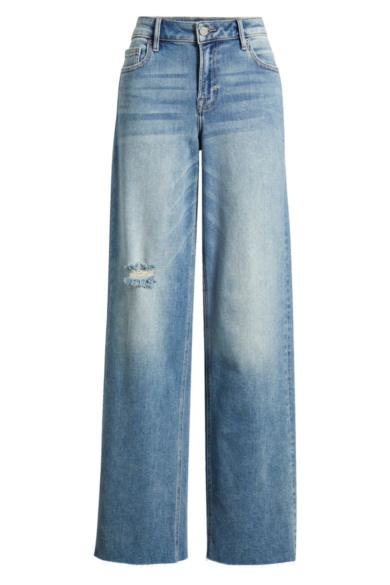 Wide Leg Dad Jeans, Alternate, color, MEDIUM WASH