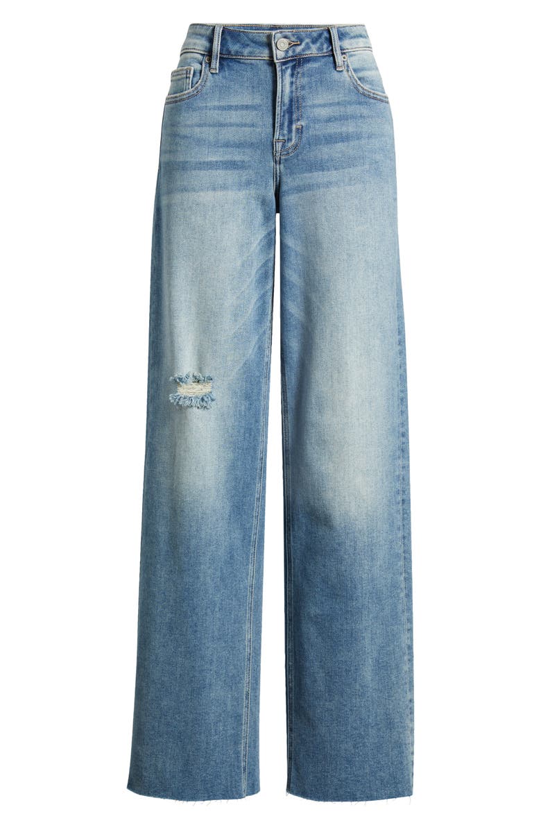 HIDDEN JEANS Wide Leg Dad Jeans, Alternate, color, Medium Wash
