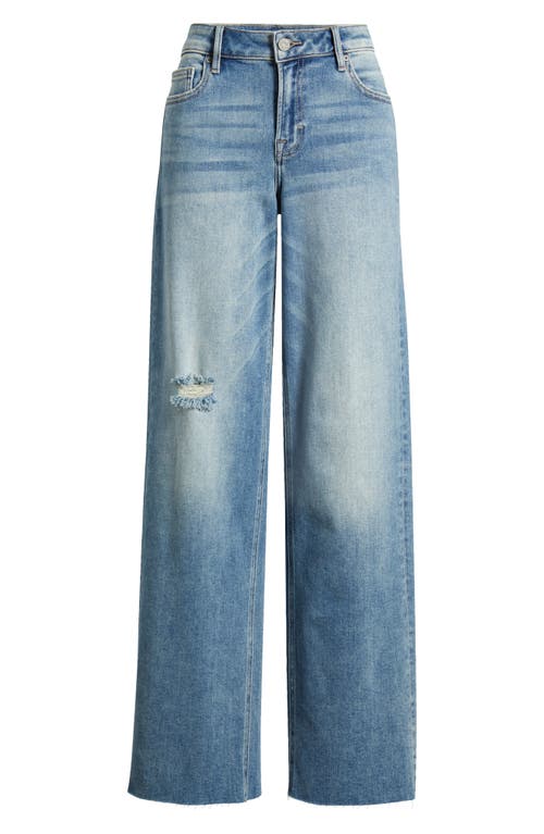 Hidden Jeans Wide Leg Dad Jeans In Blue