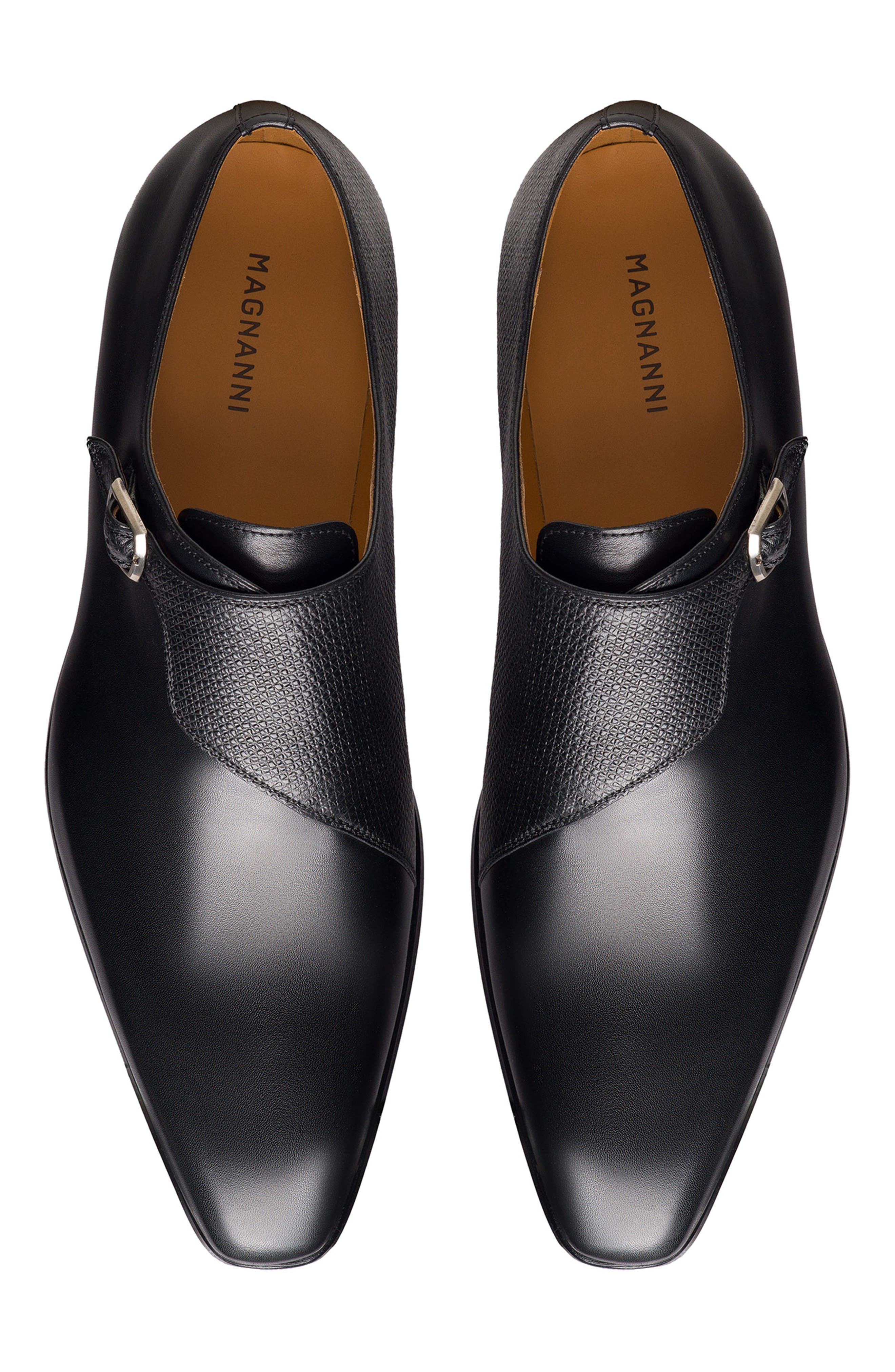 Delphi Monk Strap Shoe (Nordstrom Exclusive), Alternate, color, BLACK