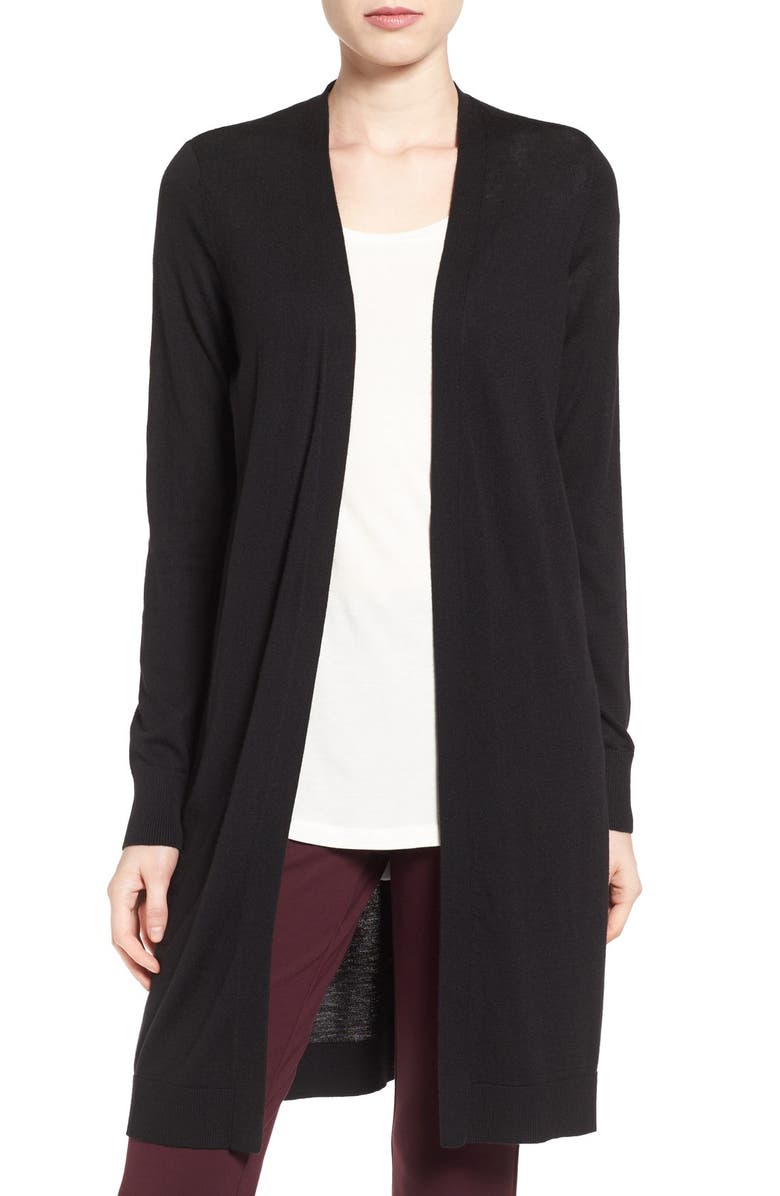 Halogen<sup>®</sup> Long Side Slit Cardigan, Main, color,