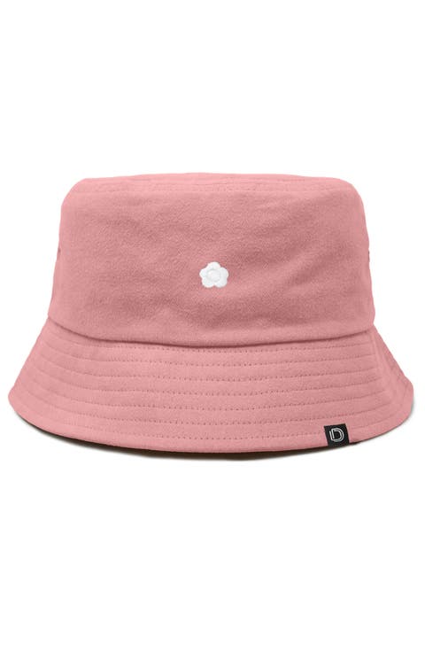 Womens Lil Flower Cotton Bucket Hat