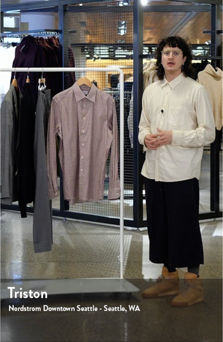 Contemporary Fit Check Stretch Shirt, sales video thumbnail