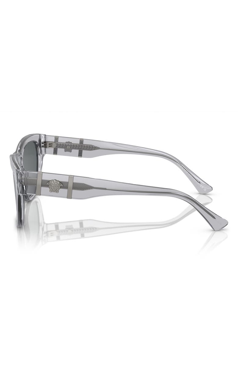 Versace 55mm Square Sunglasses, Alternate, color, Grey