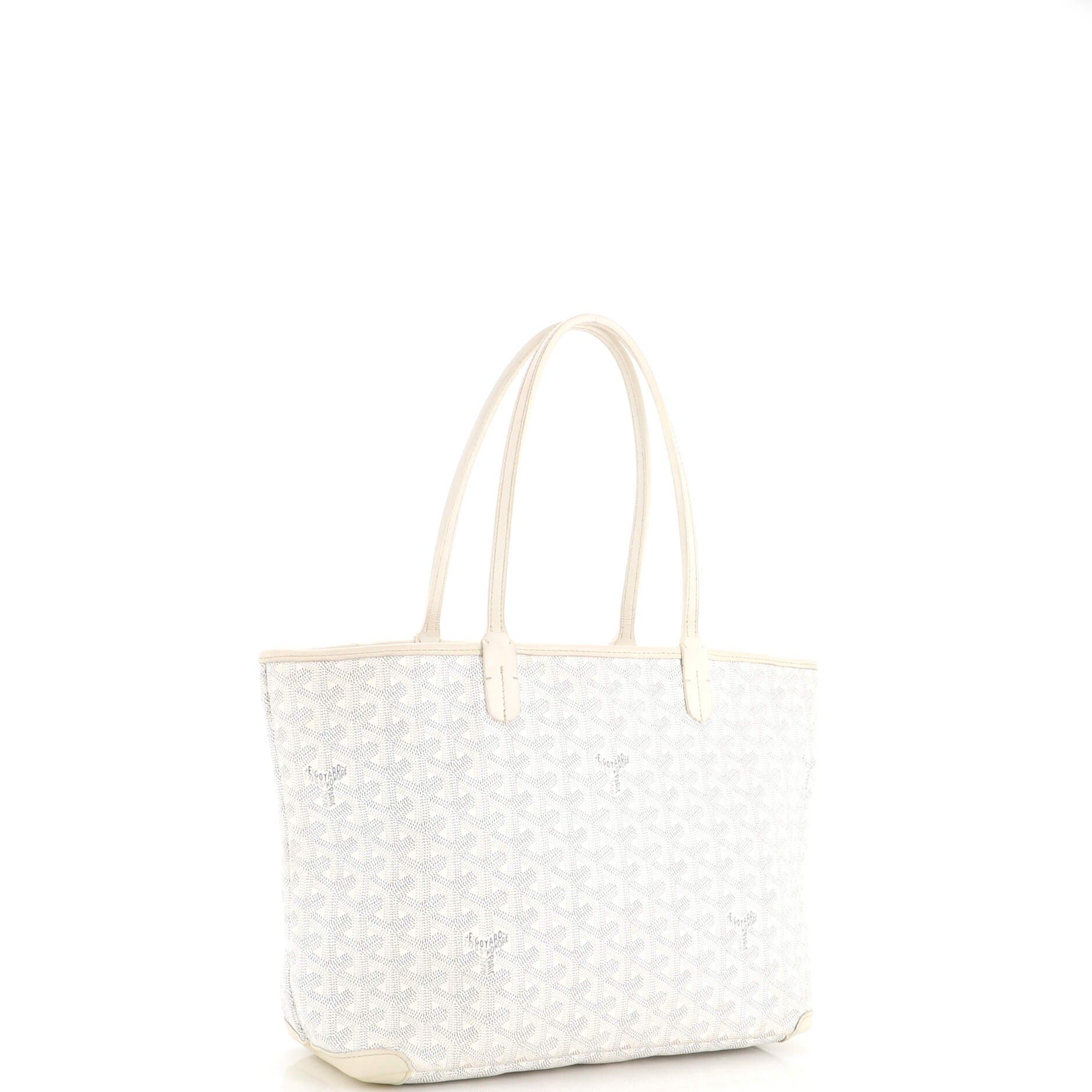 Artois Tote Coated Canvas PM, Alternate, color, White