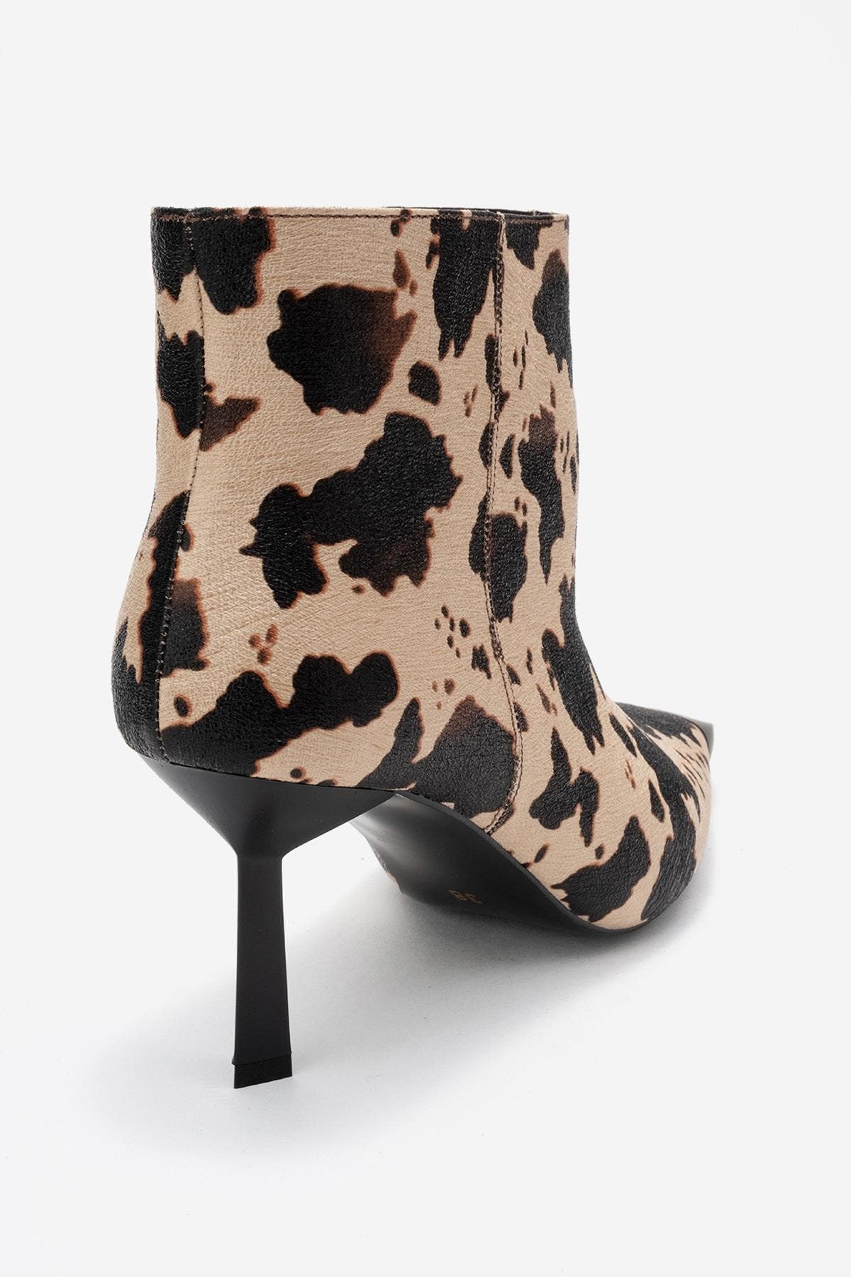 Rassel Pointed Toe Boot, Alternate, color, Beige Print Faux Leather