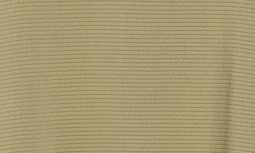 Adrianna Papell Back Button Ottoman Rib Knit Top In Green