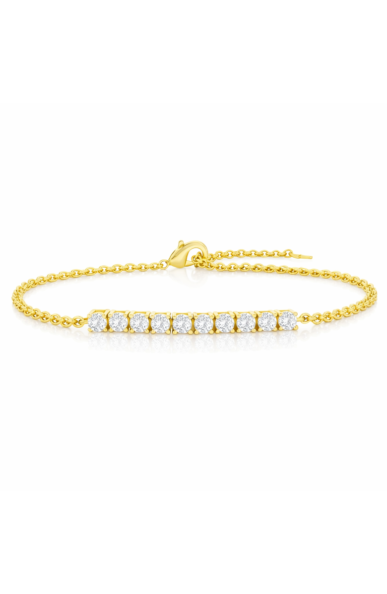Donatello Gian Multi Strand Crystal Bracelet, Main, color, Gold