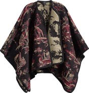 Etro Reversible Jacquard Cape