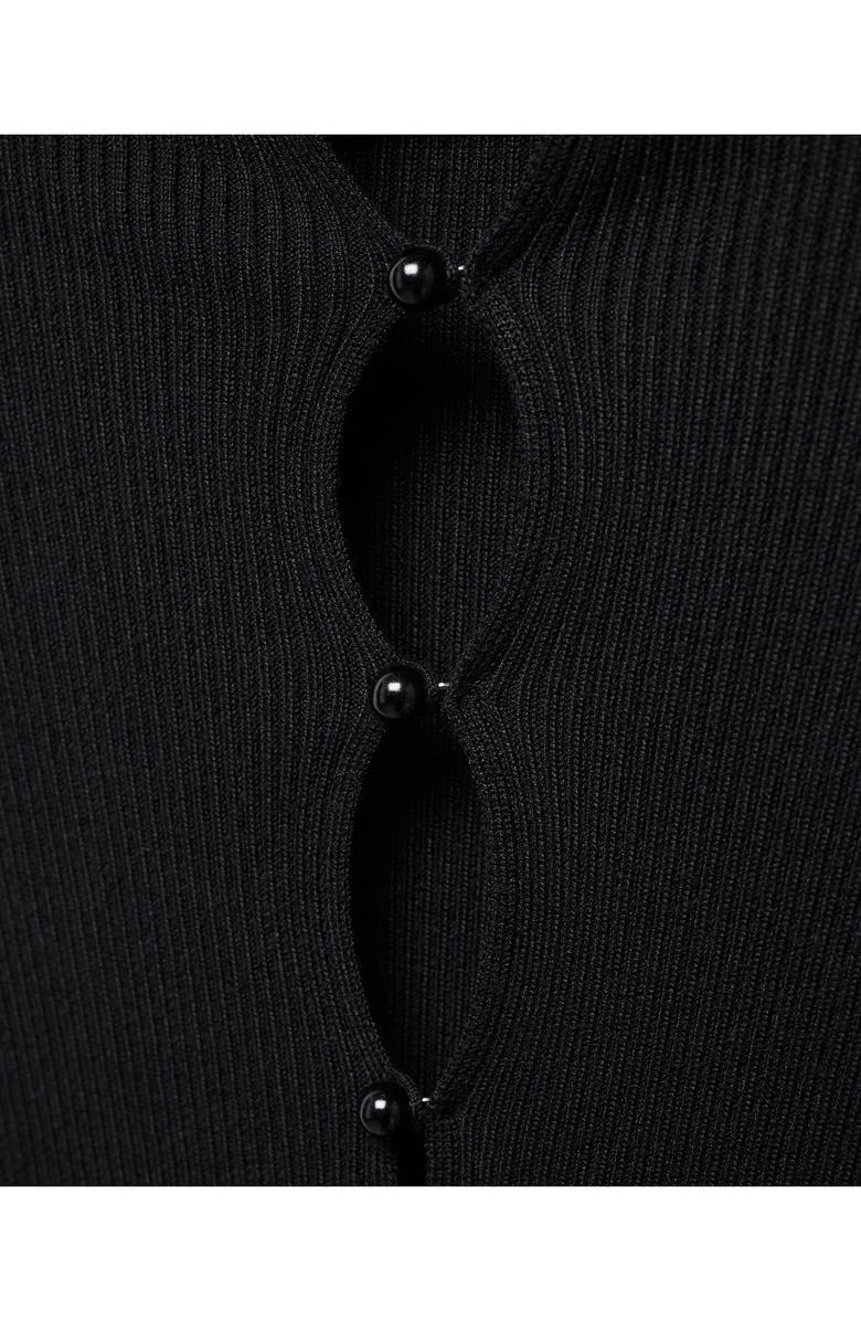 MANGO Long Sleeve Rib Midi Sweater Dress, Alternate, color,