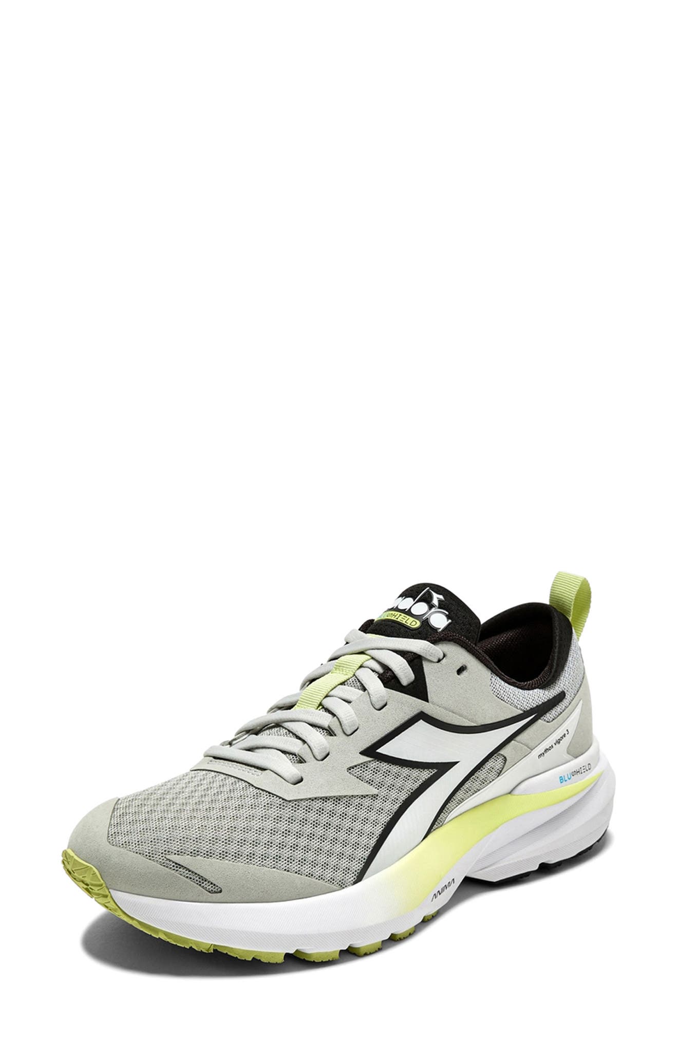 Diadora Mythos Vigore 3 Running Shoe, Alternate, color, Silver/ White/ Black