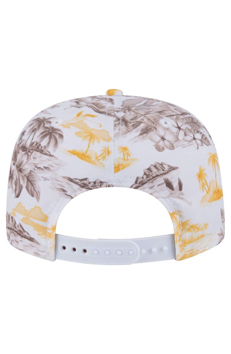New Era Men's New Era White San Diego Padres Printed Island Golfer Snapback Hat, Alternate, color, 