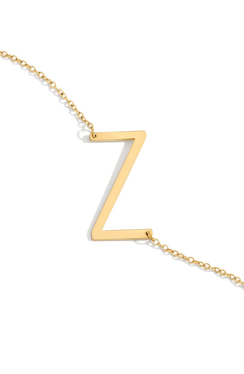 Mint & Lily Statement Initial Necklace, Main, color, Letter Z