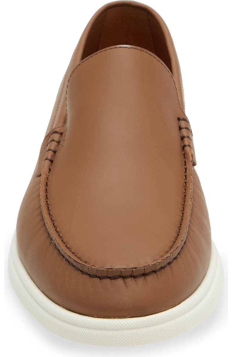 BOSS Sienne Moc Toe Loafer, Alternate, color, Med Brn