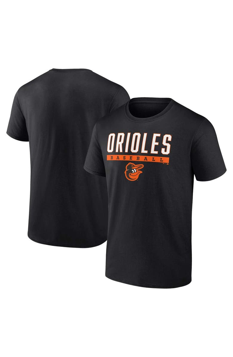 FANATICS Men's Fanatics Branded Black Baltimore Orioles Power Hit T-Shirt, Main, color, 