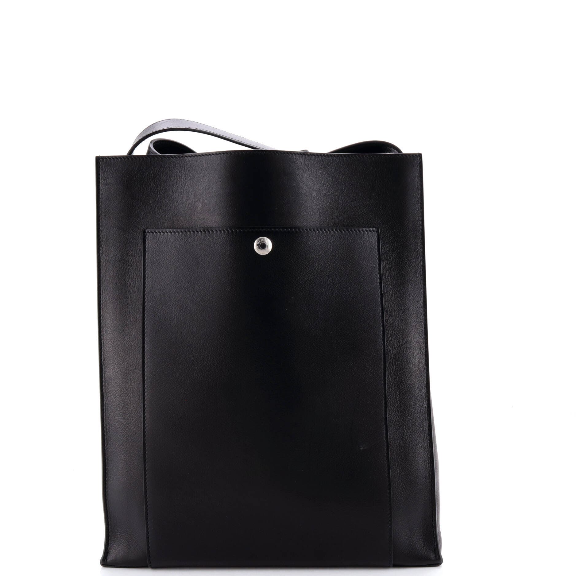 Pre-Owned Hermes Cab'H Tote Evergrain, Alternate, color, Noir