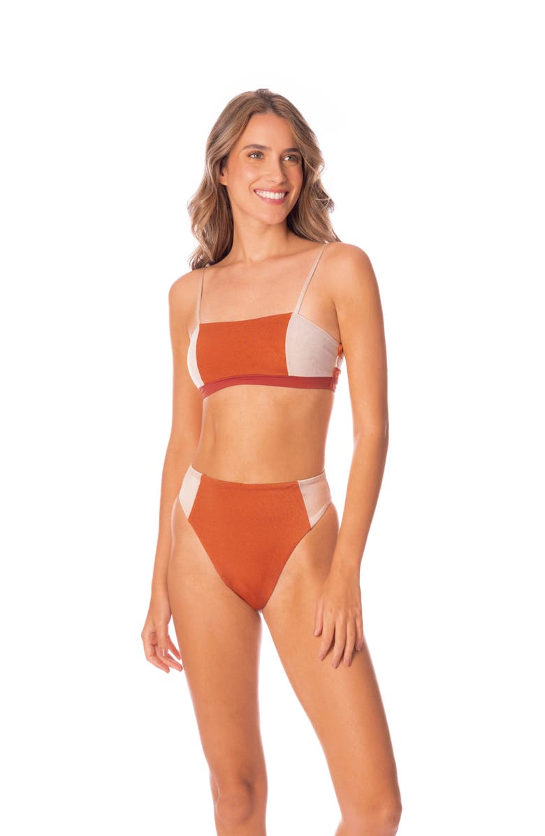 Maaji Chai Latte Chestnuts Suslik Reversible Bikini Bottoms, Alternate, color,