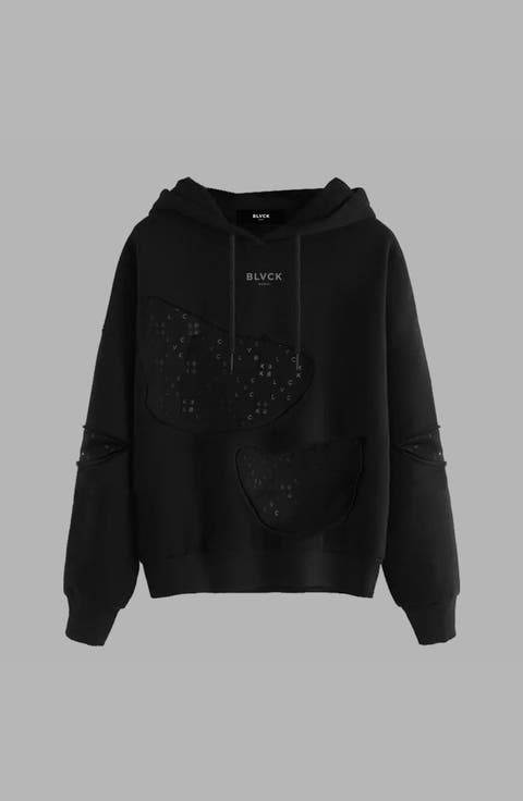 Monogram Torn Hoodie