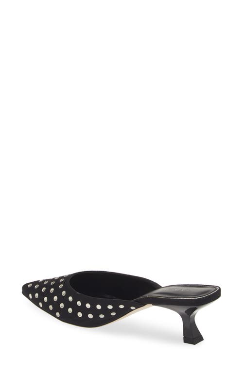 Kaanas Quincy Metallic Pointed Toe Slingback Pump In Black