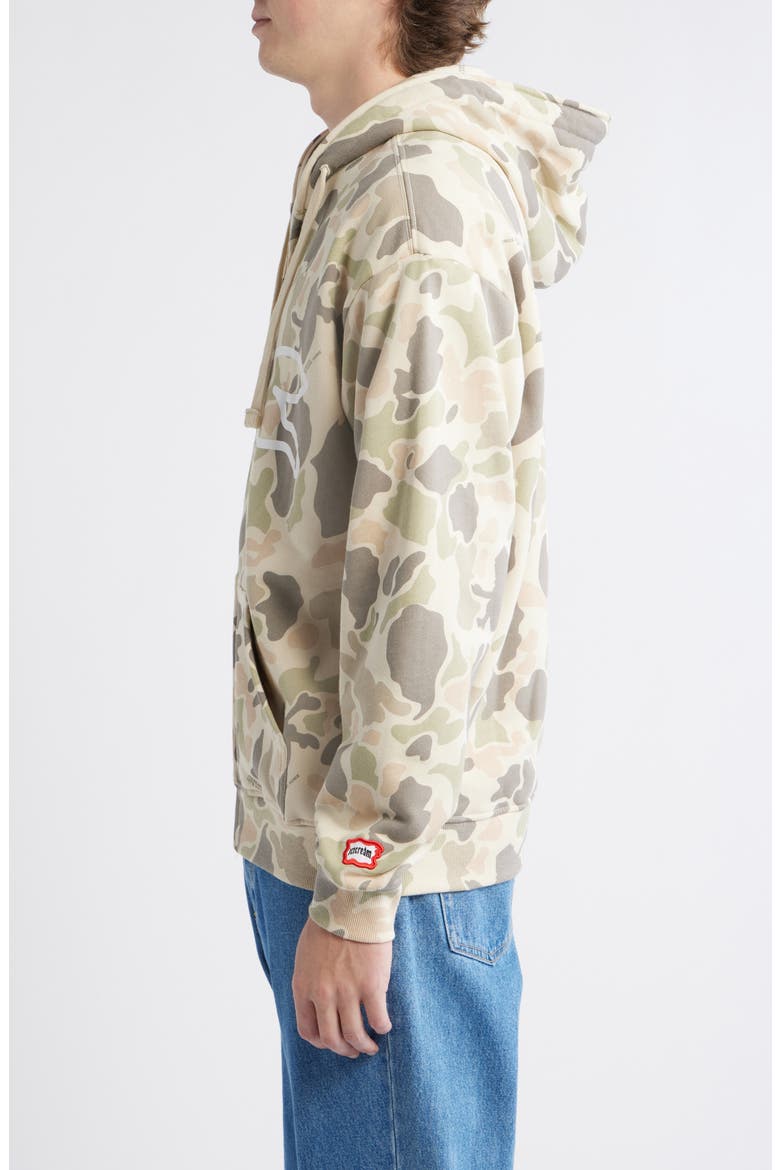 Duck Cotton Zip Hoodie, Alternate, color, CAMO