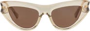Bottega Veneta 51mm Polarized Cat Eye Sunglasses