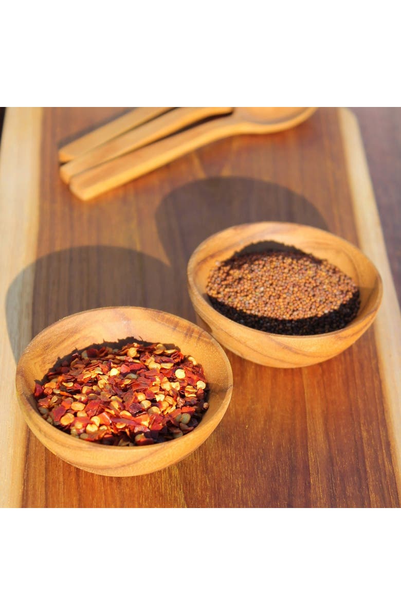 Be Home Teak Pinch Bowls - Set of 4, Alternate, color, Teak