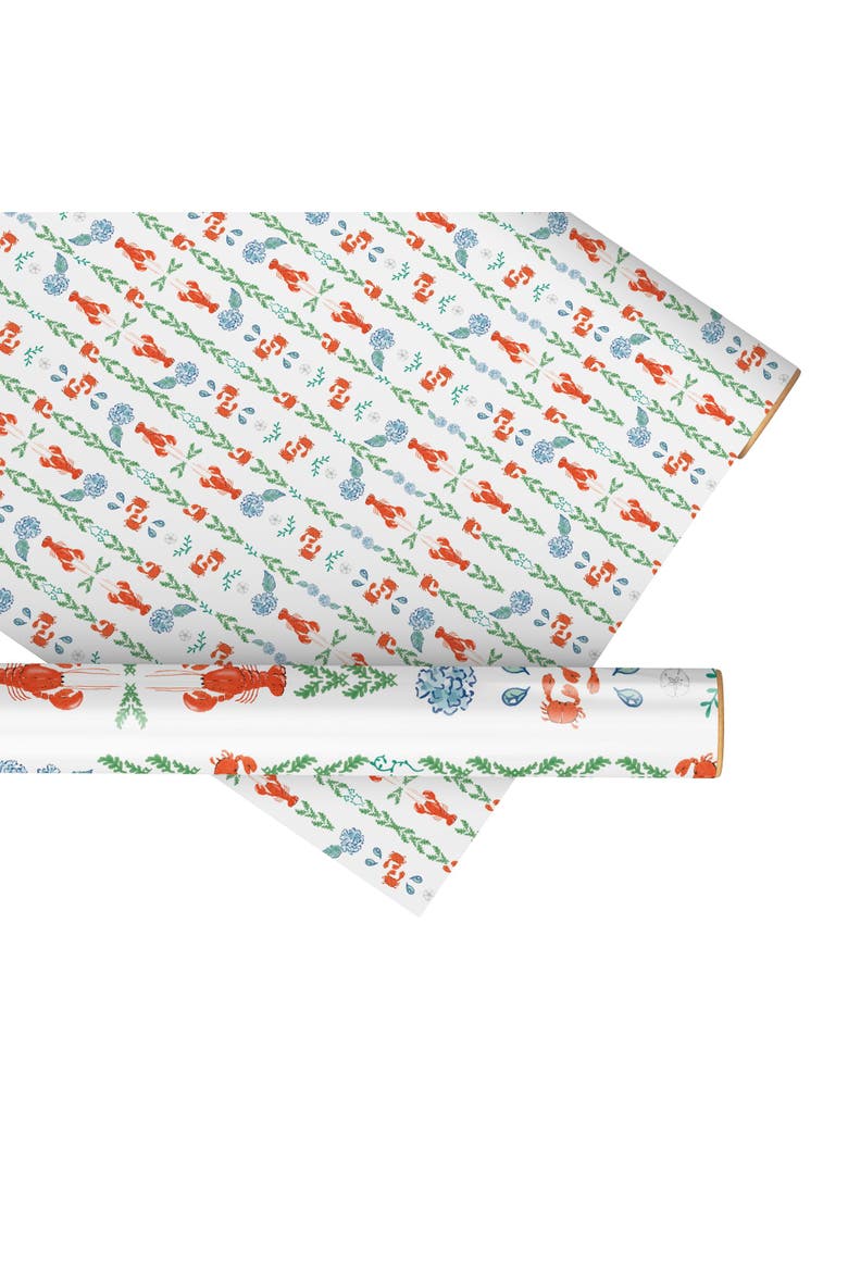 Eight Sheets Two-Sided "A Pinch of Floral" Heavyweight Gift Wrap, Main, color, Multicolored