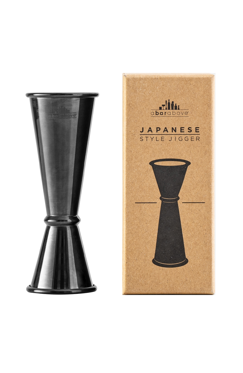 A Bar Above Black Japanese Cocktail Jigger, Main, color, Black