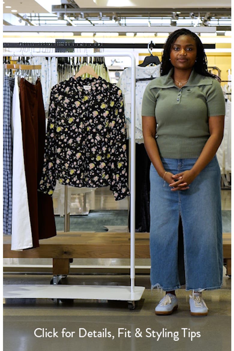 Twina Rose Print Button-Up Shirt video