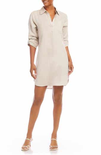 Long Sleeve Linen Shirtdress