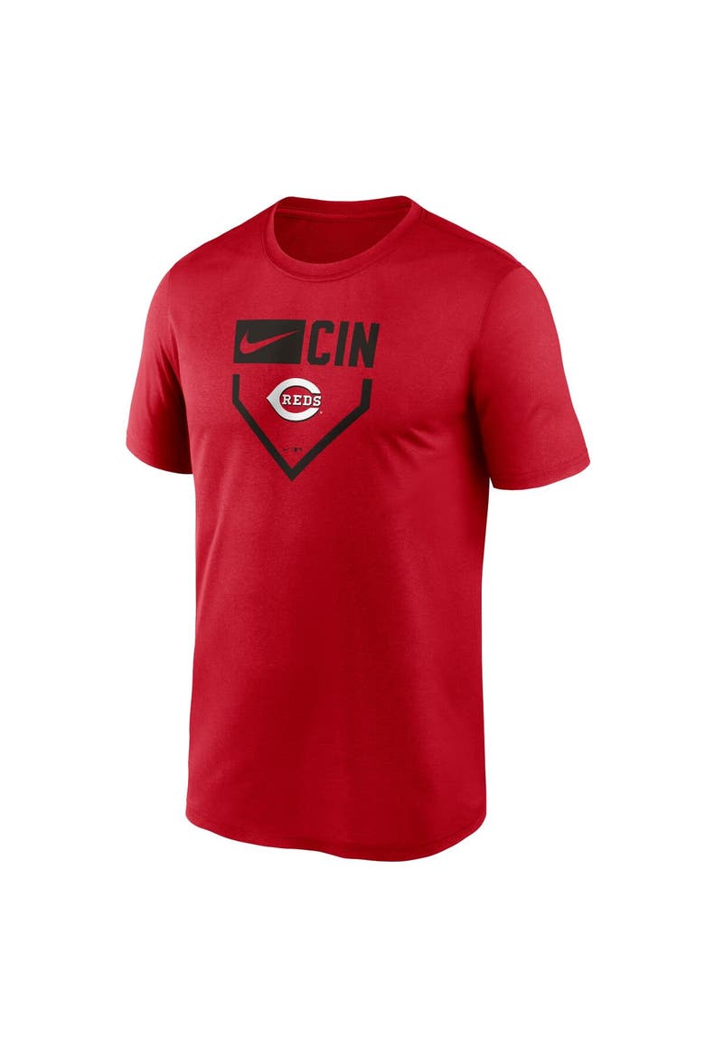Men's Nike Red Cincinnati Reds Home Plate Icon Legend Performance T-Shirt, Alternate, color, Red