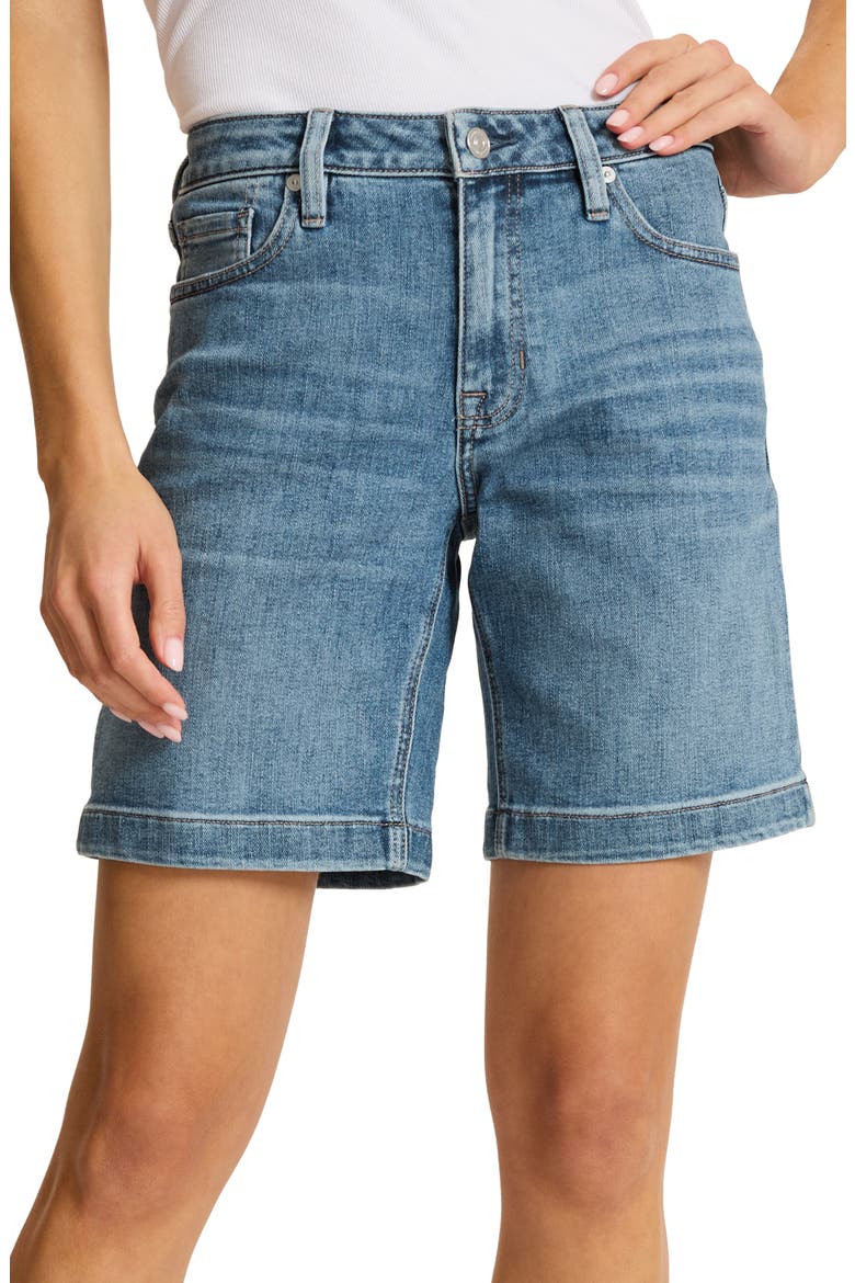 Relaxed Denim Bermuda Shorts, Alternate, color, COSTA NOVA WASH