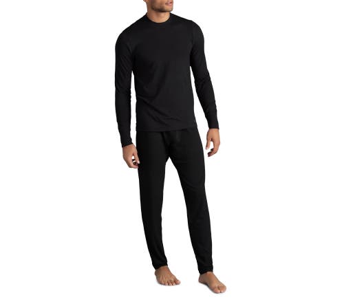 Watson's Heat Baselayer Thermal Long John Underwear In Black
