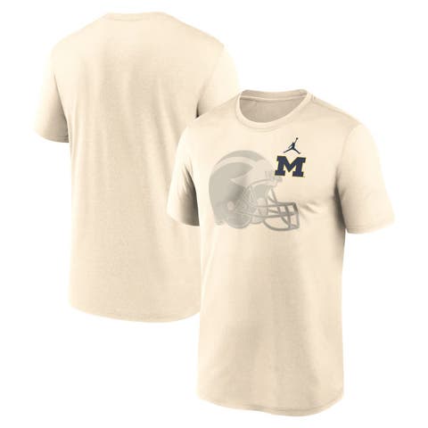 Men's Jordan Brand Natural Michigan Wolverines Campus Shadow Legend Performance T-Shirt