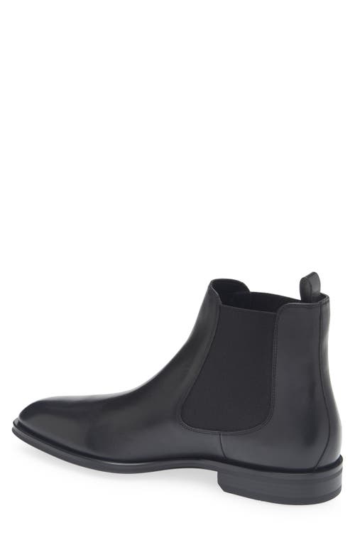 Hugo Boss Boss Derrek Plain Toe Chelsea Boot In Black